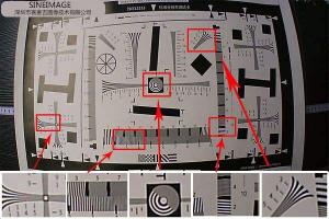 通過(guò)分辨率測試卡計算相片清晰度
